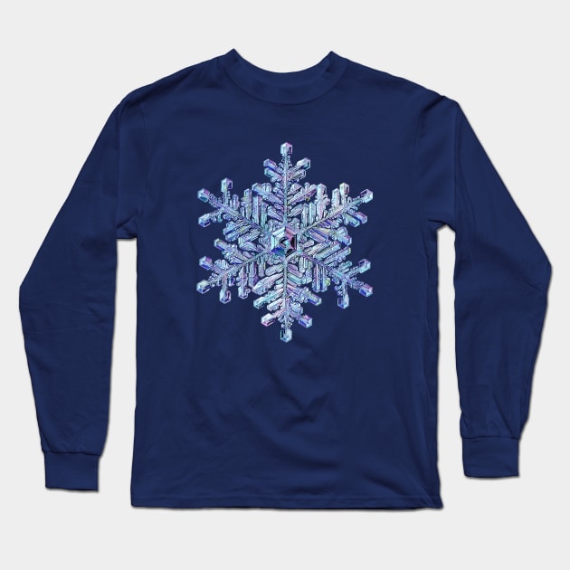 Frozen Snowflake Long Sleeve T-Shirt by 3vaN